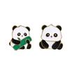 Broche Panda Oferta Insignia de Panda Lindo Pin de Bambú Animal Estilo Chino Broche Dulce Grande