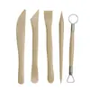 Suministrado directamente por el fabricante, juego de herramientas para esculpir arcilla, juego de 5 piezas de material de arte, cuchillo para cerámica, cuchillo para dar forma a arcilla blanda, hecho a mano