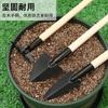 Plantando legumes pequena pá em vaso ferramentas de jardinagem mini pá de três peças plantando terno carnudo flor afrouxando escavação do solo