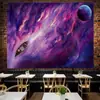 Fondo de tela de cielo estrellado lunar tela colgante ins lienzo para habitación tapiz de sala de estar pared de fondo de mesita de noche tela para pared de dormitorio de celebridad de internet