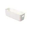 Caja de Almacenamiento Portátil Rectangular Estrecha de Plástico sin Tapa para Escritorio, Estuche para Teléfono Móvil, Caja de Almacenamiento para Pestañas, Artículos Varios, Caja para Snacks