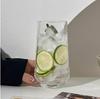 Copo de suco de frutas de alto valor de vidro de castanha de água ins restaurante transparente bolha copo de água bebida fria copo copo bebendo