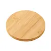 Posavasos Redondo de Madera Japonesa Nogal Negro Set de Té Kung Fu Madera de Haya Taza de Café de Escritorio