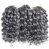 Peluca sintética de cabello rizado ondulado corto, rastas, cabello de ganchillo, ondas de agua, rizos Gogo, cabello de ganchillo
