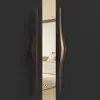 Manija de Puerta de Vidrio Minimalista de Hotel de Alta Gama Manija de Puerta Corredera Doble de Caja de Hotel de Lujo Placa de Aluminio Tallada Pasamanos
