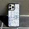 Venta Caliente en AliExpress Funda para Teléfono Manzana con Textura de Piel de Serpiente Fresca iPhone18promax Funda Protectora de Vidrio Negro Personalizada