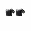 Transfronterizo AliExpress Estilo Caliente Mezclado Pendientes Unisex para Hombre Pendientes Hoja Cónica Puntiaguda Cruz Negra Colgante