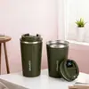 Taza de Café de Acero Inoxidable 304 Transfronteriza, Taza Termo de Alta Apariencia con Pantalla de Temperatura de Color Gradiente, Taza de Vacío Portátil para Exteriores
