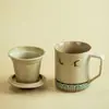 Taza de Oficina Dunhuang Feitian para el Hogar con Separador de Agua y Té, Juego de Tazas de Té, Taza de Gama Alta, Regalo Conmemorativo Cultural y Creativo