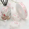Cinta de Hilo Inglés Mansester Cinta con Letras Cinta Floral de Flores Cinta para Empaquetar Regalos Decoración de Pasteles de Cumpleaños Cinta