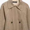 Ins Ropa de Mujer al por Mayor Estilo Europeo y Americano Transfronteriza Moda Casual a Cuadros Corta Recta con Cordones Cortavientos 3705410
