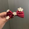 Pinza para el cabello para niños Lazo de tela Tocado Lindo Princesa Niña pequeña Accesorios para el cabello Flor para la cabeza Pinza para el cabello DIY Accesorios para zapatos y sombreros