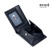 Cartera para Hombre Exportación Modelo Caliente Nueva Cartera Japonesa de Fibra de Carbono RFID Ultrafina Cartera Corta Cuero Genuino