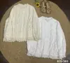 Colección Primavera 2026 Nueva Estilo Japonés Fresca Dulce Bordada Holgada Algodón Manga Larga Camisa para Mujer Versátil