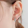 Brincos de Prata Esterlina S925 Transfronteiriços Fila Ins Diamante Nicho Luxo Acessível Brincos de Alta Qualidade Brincos de Moissanita Fabricante Estoque Pronto