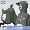 Capa de Chuva e Protetor Solar Elétrico de PVC para Adultos Mulheres, Poncho de Chuva Longo à Prova d'Água para Corpo Inteiro Não Descartável