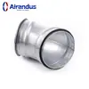 B45X conexões para tubos espirais de ventilação material de ferro galvanizado cotovelo de quarenta e cinco graus