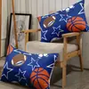 Juego de Sábanas de Baloncesto y Béisbol con Estampado de Sol para Jóvenes de 4 Piezas Incluye 1 Sábana Plana, 1 Sábana Ajustable y 2 Fundas de Almohada