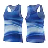 Chaleco Transpirable de Secado Rápido Chaleco para Maratón Fitness Chaleco Aerodinámico Camiseta sin Mangas con Patrón de Ventana para Deportes al Aire Libre