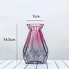 Vaso de vidro nórdico criativo, vaso transparente europeu, arranjo de flores, vaso hidropônico, enfeites para casa, atacado