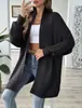 Amazon 2026 Nuevo Estilo Comercio Exterior Ropa para Mujer Sencillo Temperamento Versátil Holgado Tejido de Punto Cárdigan Multicolor Top