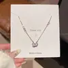 Luxo Leve e Sensação de Alta Qualidade, Colar de Zircônia Super Brilhante para Mulheres, Estilo Nicho, Nova Corrente de Clavícula em Aço Titânio, Acessório Versátil para Meninas Modernas