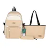 Nuevas Mochilas Escolares Sencillas para Estudiantes de Secundaria, Mochilas de Tutoría de Aspecto Elegante, Mochilas Escolares Coreanas de Moda de Gran Capacidad