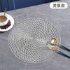 Sousplats de Estilo Europeu de Alta Qualidade e Sofisticados com Estampagem a Quente Exquisita, Sousplats de PVC Multiuso para Casa, Decoração Criativa, Laváveis