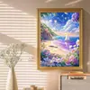 Novos Produtos de Comércio Exterior DIY Sonhador Praia Floral Vela 5D Pintura com Diamantes Bordado Completo Decoração de Casa Atacado
