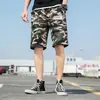 Pantalones casuales de verano para hombre al por mayor, pantalones cortos de algodón lavado para adolescentes, pantalones cortos de camuflaje para hombre transfronterizos