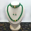 Set de Joyería Regalo para el Día de la Madre: Collar de Perlas de Vidrio de Tres Piezas para Mujer, Cadena para Clavícula, Versátil y Elegante