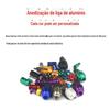 Fornecimento de hardware de processamento de tubo de alumínio, peças de alumínio, cor preta cnc, oxidação anódica, peças de estampagem, peças de extrusão