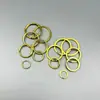 Suministro Directo de Fábrica de Llaveros de Latón, Llaveros de Cobre, Accesorios de Cuero para Manualidades, Anillas Lisas, Llaveros para Coche