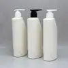 Garrafa Pet de 500ml com Ombro Reto e Dispenser Pump para Higiene Pessoal, Gel de Banho, Shampoo e Embalagens Cosméticas