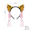 Tiara de Animal para Halloween Orelha de Gato Pelúcia Sino Acessório Cosplay para Mulheres