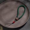Cordão para Celular Imperial Sand Corda Curta para Pendurar no Pulso Anel Pulseira Pingente para Celular Tecido à Mão Masculino e Feminino Anti-perda