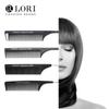 Peine de fibra de carbono con cola puntiaguda para peluquería, resistente a altas temperaturas, para recoger y teñir el cabello, peine de aguja de acero, peine de cola puntiaguda en espiral Tony Gay Hair Styling