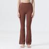 Calça Esportiva Uarun Feminina de Cintura Alta Flare, Justa, Alta Elasticidade, Sensação de Pele Nua, Calça de Corrida e Yoga de Cintura Alta