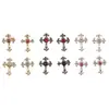Accesorios para Uñas Populares Transfronterizos en Caja con Forma de Cruz, Pedrería para Uñas Estilo Punk Retro, Decoraciones para Uñas Desgastables de Aleación Súper Brillantes