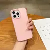 Adequado para Apple 17 Pro Max cor macaron sólida gelatina furo grande iPhone Android telefone capa macia e dura personalização UV