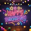 Amazon Transfronterizo Tela de Fondo de Cumpleaños Pareja Decoración de Fiesta Bandera de Dibujos Animados Arreglo de Celebración de Cumpleaños para Niños Tela Colgante de Pancarta