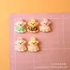 Colgante de cachorro de dibujos animados de resina, accesorio para manualidades, decoración hecha a mano con pegamento de crema, adorno en miniatura de animal lindo