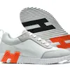 Estação Europeia 2025 Nova Marca H Sapatos Masculinos Sola Grossa Amortecedores Tênis de Corrida Tênis Brancos Casuais Sapatos Esportivos Transfronteiriço