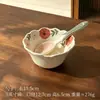 Vajilla de Cerámica Vintage Bajo Esmalte, Platos de Cena de Alto Valor Estético, Tazones Domésticos, Tazones para Sopa, Tazones para Ramen Instantáneo, Tazones para Yogur, Tazas