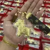 Oro Puro 999, Bendición Inmediata y Riqueza, Llavero, Colgante para Bolso, Regalo de Transmisión en Vivo de Tienda de Oro, Soporta Dropshipping