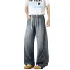 Jeans de Tencel con Pierna Curva para Hombre 2026 Nuevo Verano Delgados Sueltos de Pierna Recta Pantalones Casuales Juveniles