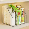 Caja organizadora de plástico para film, organizador sellador de bolsas de plástico de cocina, herramienta de almacenamiento de film de plástico desechable