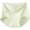 Calzones de Seda Antibacterianos con Refuerzo Extendido para Mujer, Estilo Nuevo, Cintura Media-Alta, Sin Costuras, Transpirables, Ropa Interior de Algodón Puro