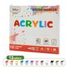 Marcador Acrílico Líquido de Color Intenso Directo 120 Colores Punta Suave Sin Presión Estudiante Arte DIY Pintura Pluma para Graffiti Hecho a Mano