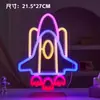 2026 Nuevos Adornos de Luz de Neón de Astronauta, Decoración de Atmósfera, Diseño de Escena de Habitación, Accesorios para Fotos, Letreros Luminosos
